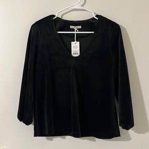 Marine Layer Velour V-Neck Top